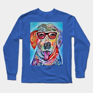 Studious Labrador Long Sleeve T-Shirt